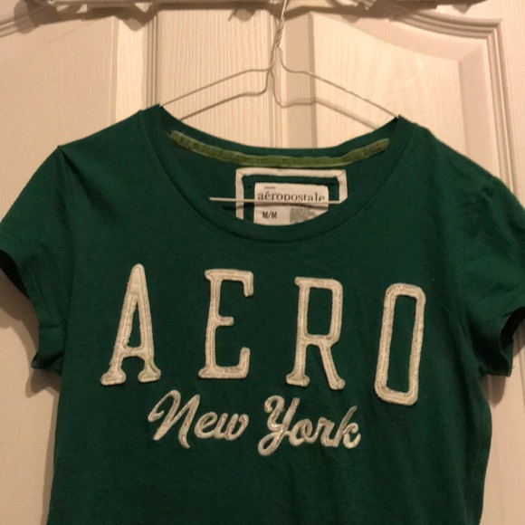 Women’s M Dark Green Aeropostale Tee - Picture 2 of 4